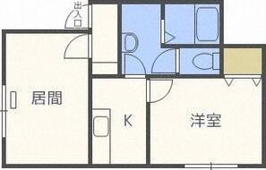 アドヴァンテージN23(1LDK/3階)の間取り写真