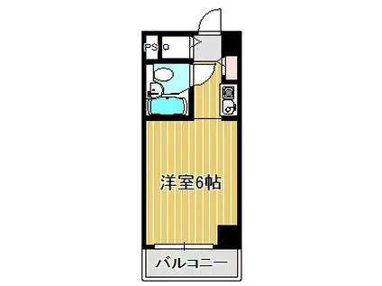 ライオンズプラザ元住吉(1K/3階)の間取り写真