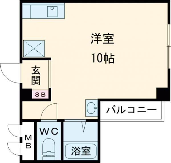 ヴェルデ360(ワンルーム/3階)の間取り写真