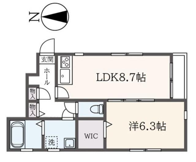 メゾン リミナーズ(1LDK/1階)の間取り写真