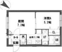 グランメール琴似(1LDK/4階)の間取り写真