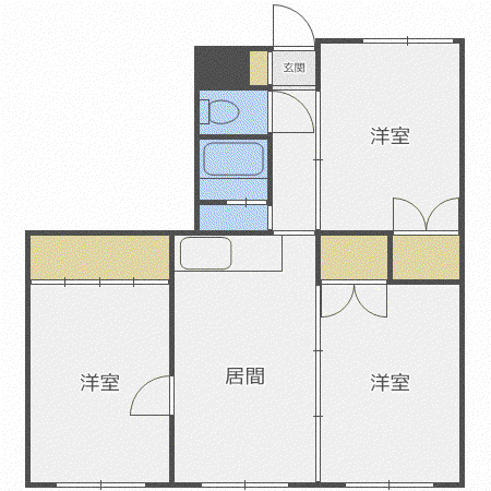 エルフィーネI(3LDK/4階)の間取り写真