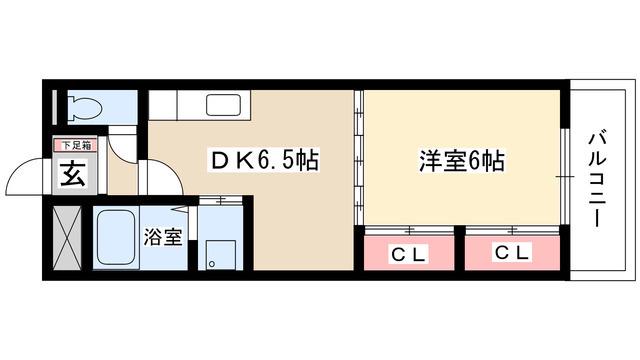 サンフィットスミダ(1DK/1階)の間取り写真