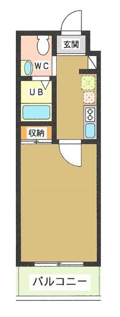CASA MIA NAKANOBU(1K/5階)の間取り写真