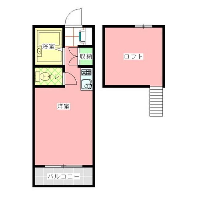 WATARI HOMES(ワンルーム/2階)の間取り写真