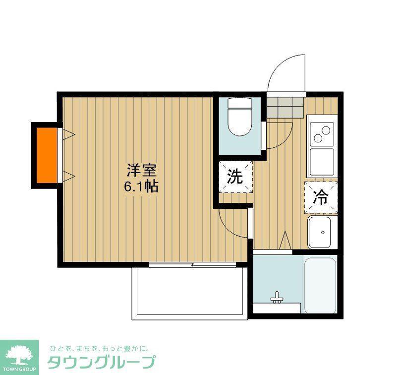 グランコート岩槻久伊豆(1K/3階)の間取り写真