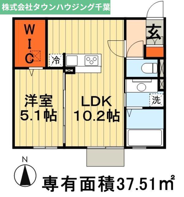 チェリーハイム B棟(1LDK/1階)の間取り写真