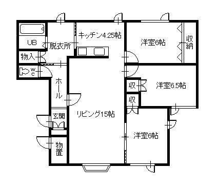 ヴィラ フェニックス(3LDK/2階)の間取り写真