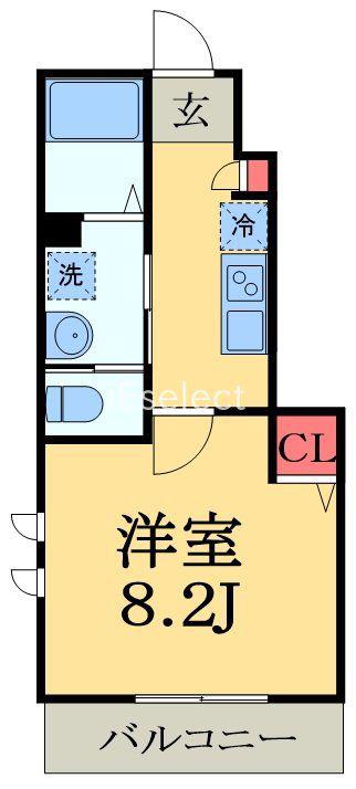 サクラノキタ(1K/1階)の間取り写真