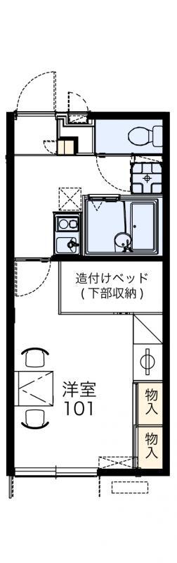 レオパレスM&E(1K/2階)の間取り写真