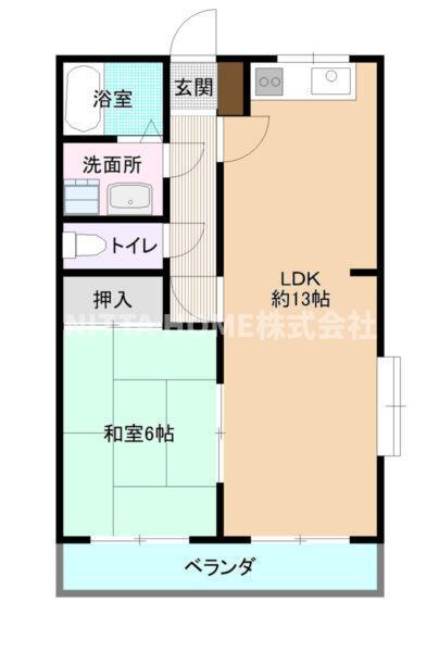 ユーミー清道(1LDK/1階)の間取り写真