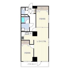 INOVE札幌南7条(2LDK/8階)の間取り写真