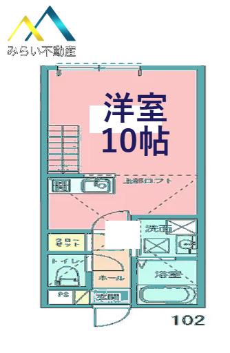 ラ・サクルス日吉(1K/1階)の間取り写真