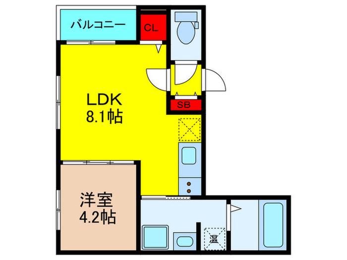 HP MIAMI(1LDK/2階)の間取り写真