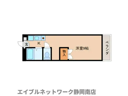 オラシオン豊田(ワンルーム/3階)の間取り写真