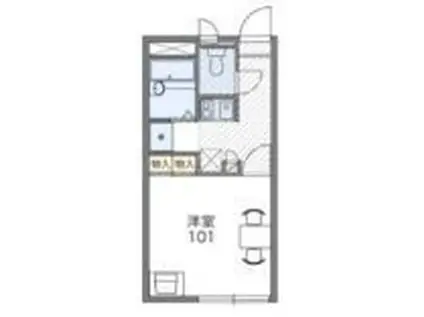 レオパレスサンブリッジVII(1K/1階)の間取り写真