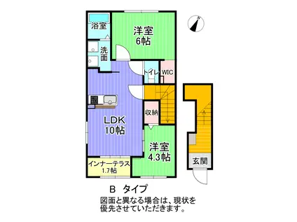K-BLD NO.20(2LDK/2階)の間取り写真