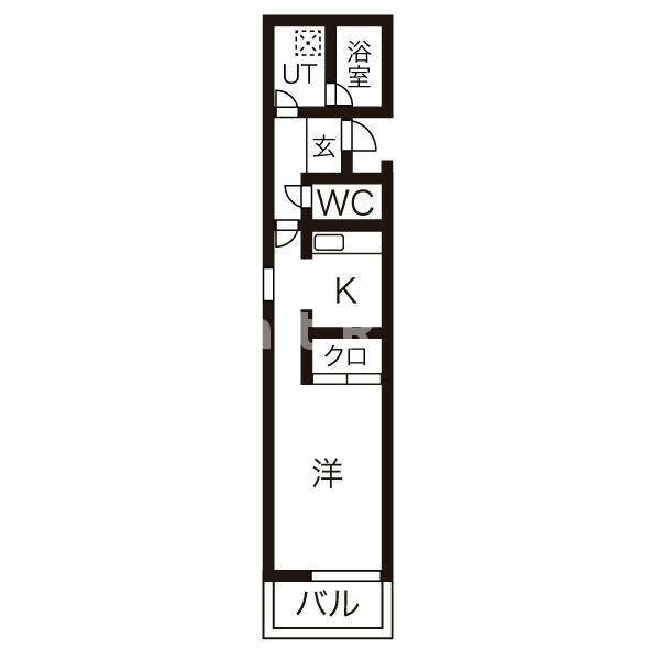 AKSハイツ(1K/1階)の間取り写真