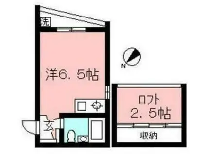 ステイ猪方(ワンルーム/2階)の間取り写真