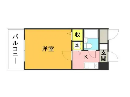 メゾン・ド・シャトラン(ワンルーム/4階)の間取り写真