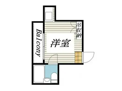 フラット中野(ワンルーム/3階)の間取り写真