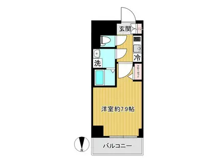 SHOKEN RESIDENCE名古屋(1K/2階)の間取り写真