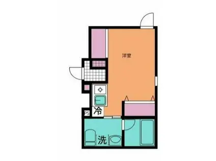 ASHER蒲田(1K/1階)の間取り写真