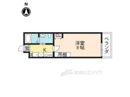 スクウェア ワン(1K/3階)の間取り写真