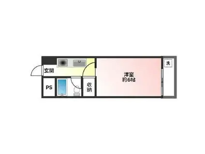 マスキャンII(ワンルーム/3階)の間取り写真