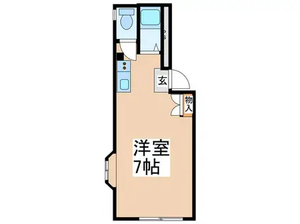 コーポ・スコラ(ワンルーム/3階)の間取り写真