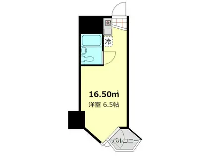 東京ベイビュウ(ワンルーム/3階)の間取り写真