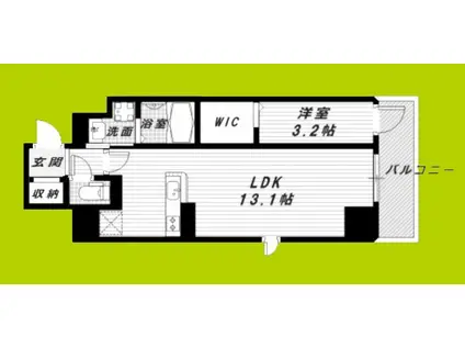 ECORO TOYONAKA(1LDK/8階)の間取り写真