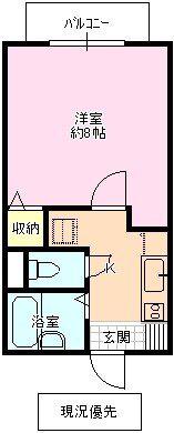 エトワールド(1K/2階)の間取り写真