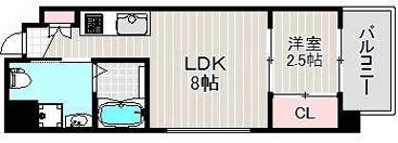 ザ・コッチ神戸(1LDK/9階)の間取り写真