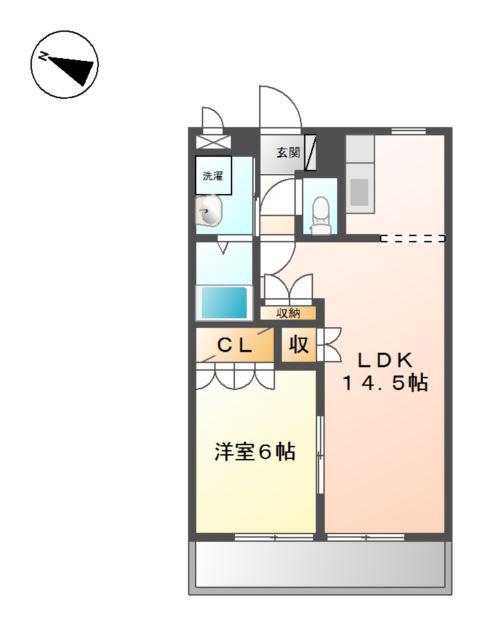 ファームヴィレッジ・やしろI(1LDK/1階)の間取り写真