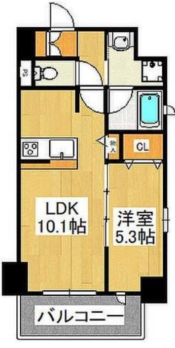 フェアリア 船橋本町(1LDK/3階)の間取り写真