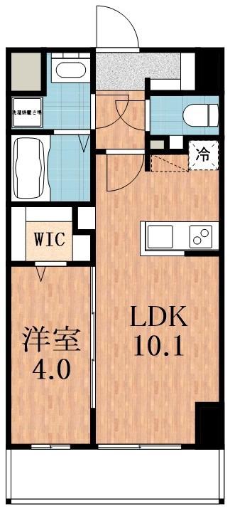 ミラージュパレス天王寺堀越町(1LDK/2階)の間取り写真