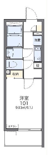 レオネクストノワール久が原(1K/2階)の間取り写真
