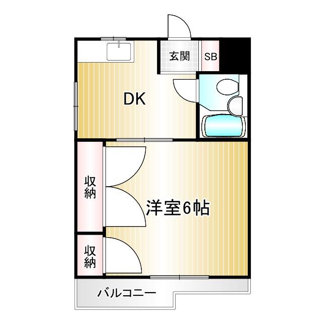 シャトール池袋本町(1K/3階)の間取り写真