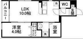 SAFETYHEIM長町南(1LDK/1階)の間取り写真