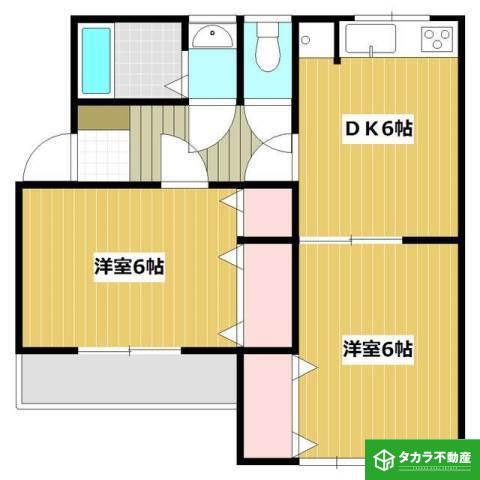 アリエッタ美丘(1LDK/2階)の間取り写真