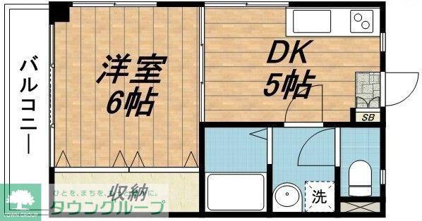 アイン・ブルーメ(1DK/1階)の間取り写真