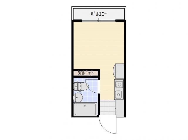 エステート番町(ワンルーム/3階)の間取り写真