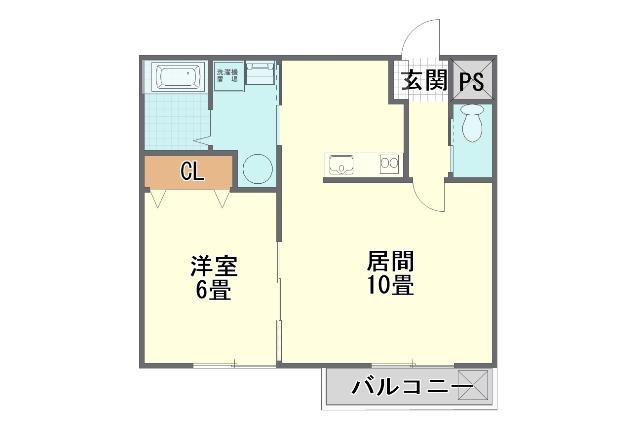 シルフキャメロット(1LDK/3階)の間取り写真