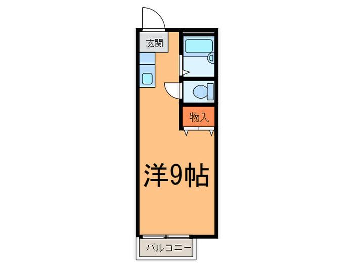マロンハイツ(ワンルーム/1階)の間取り写真