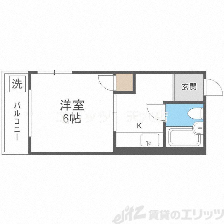 ビスタ寿(1K/3階)の間取り写真
