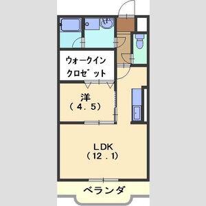 フォレスタIII(1LDK/3階)の間取り写真