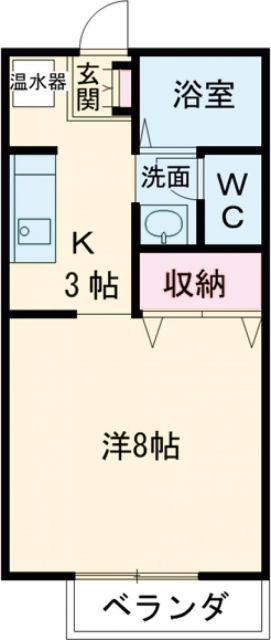 マメゾンクリタ(1K/1階)の間取り写真