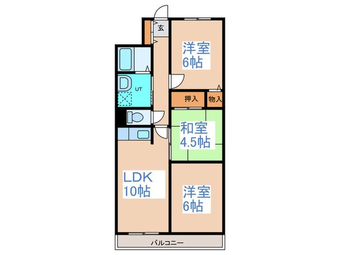 KOWA N35(3LDK/2階)の間取り写真