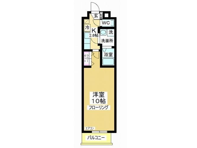 M RAFFINE(1K/3階)の間取り写真